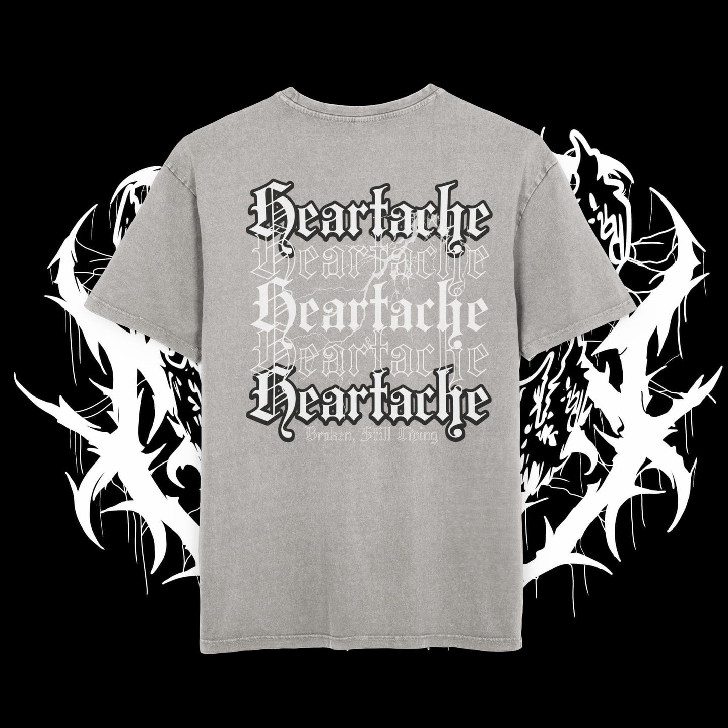Heartache Acid Washed Oversized T (UNISEX)