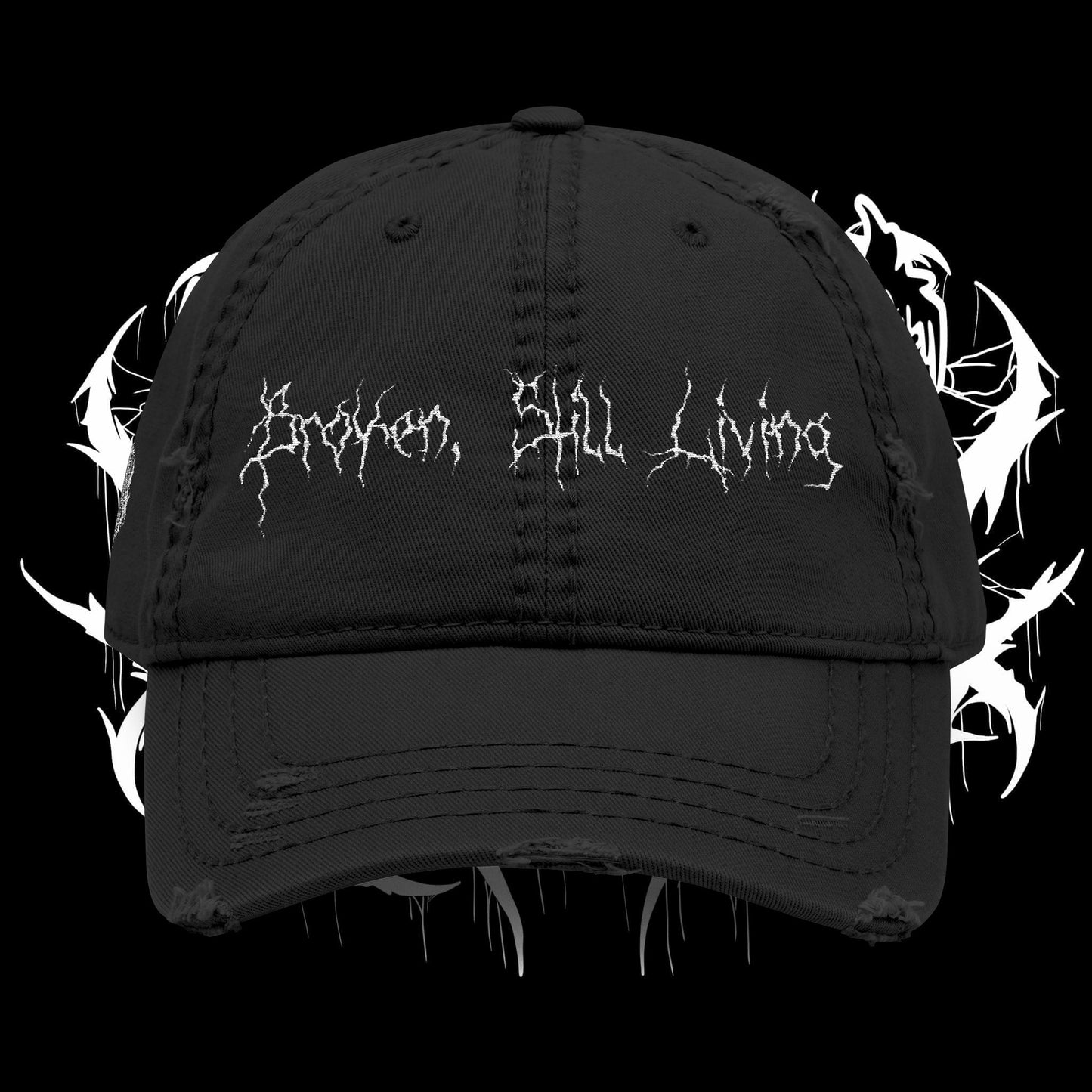 Distressed Embroidered Hat (UNISEX)