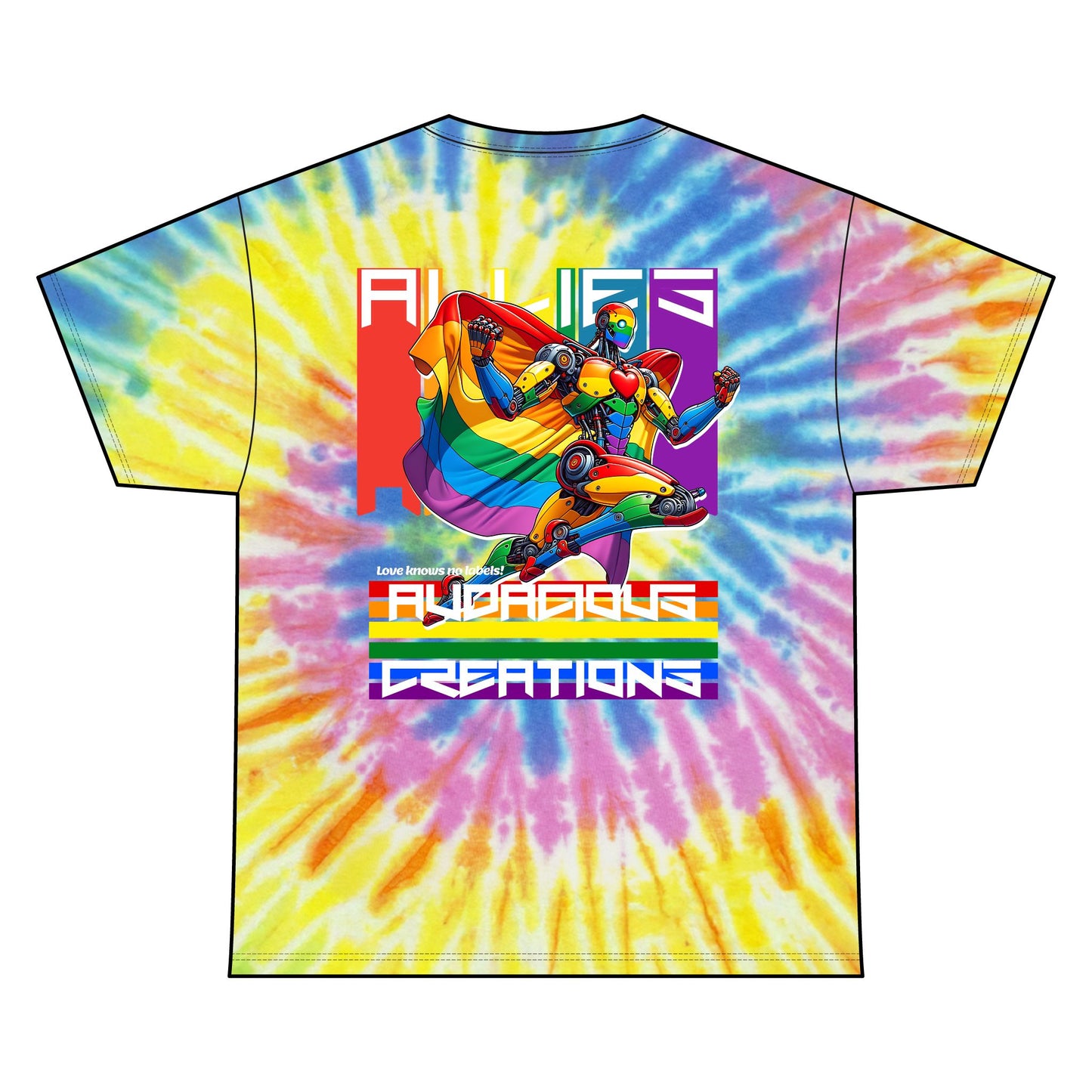 ALLIES LGTBQIA TIE DYE SHIRT (UNISEX)