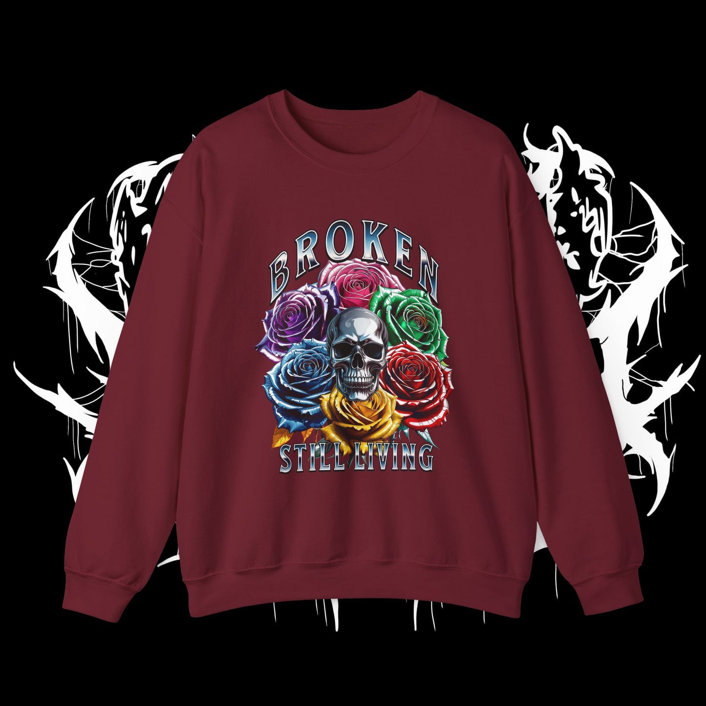 Chrome Roses Heavy Sweartshirt (UNISEX)