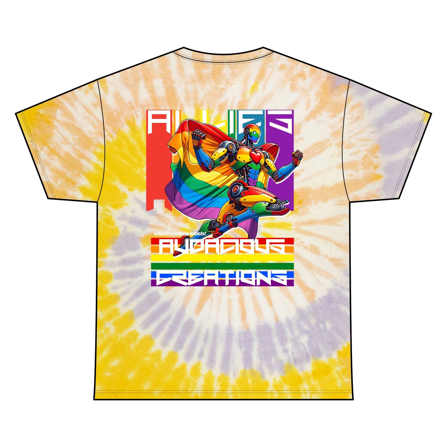 ALLIES LGTBQIA TIE DYE SHIRT (UNISEX)