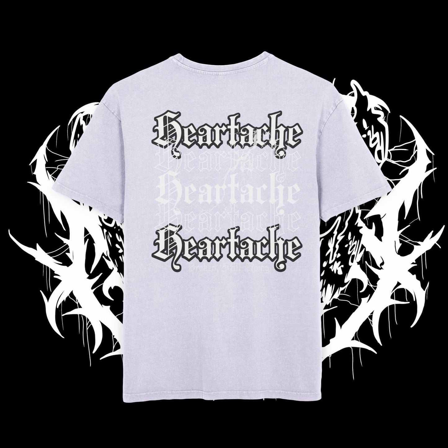 Heartache Acid Washed Oversized T (UNISEX)