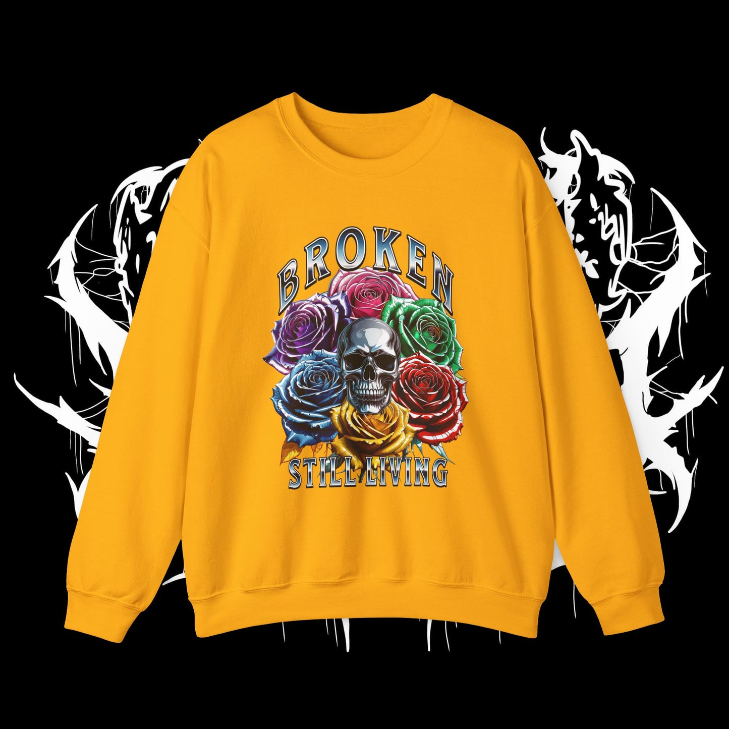 Chrome Roses Heavy Sweartshirt (UNISEX)