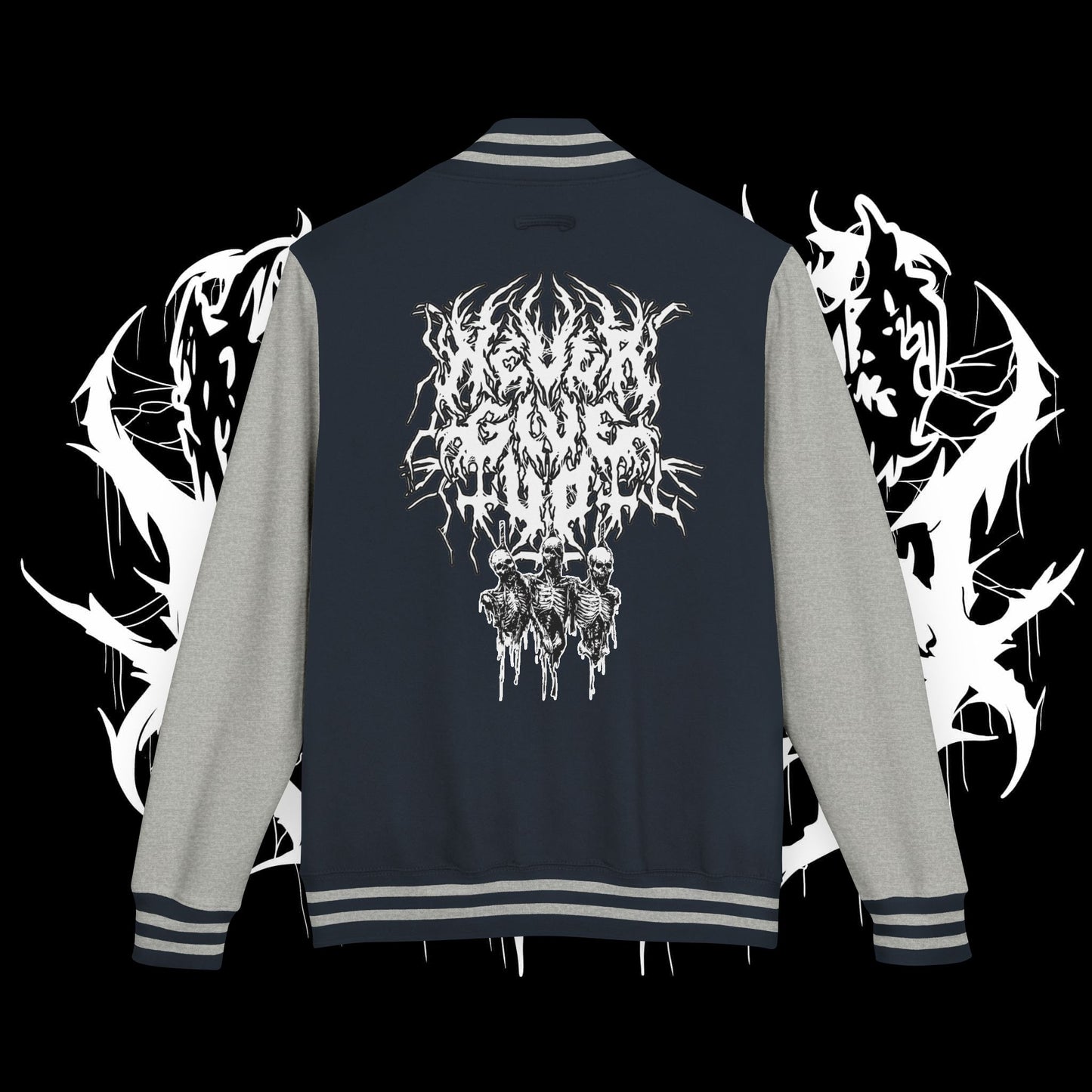 Never Give Up Letterman Jacket (UNISEX)