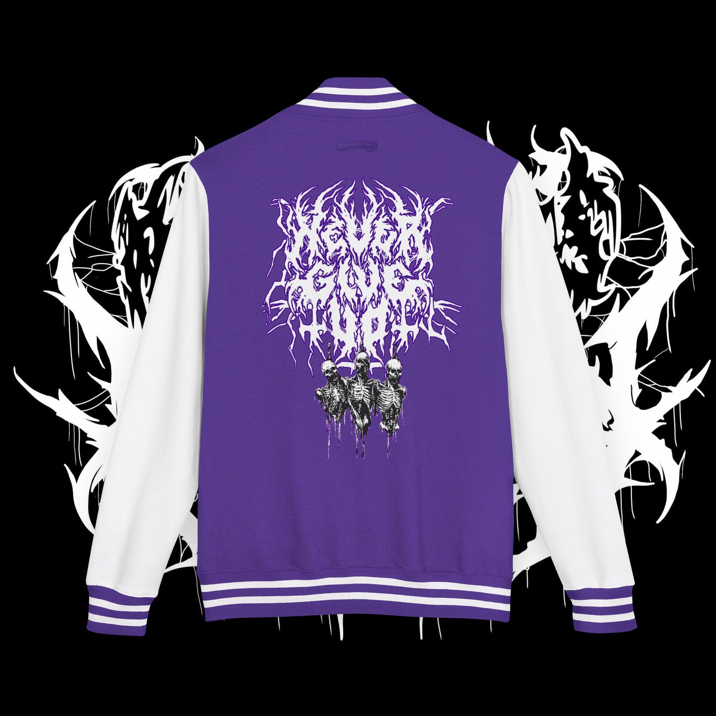 Never Give Up Letterman Jacket (UNISEX)