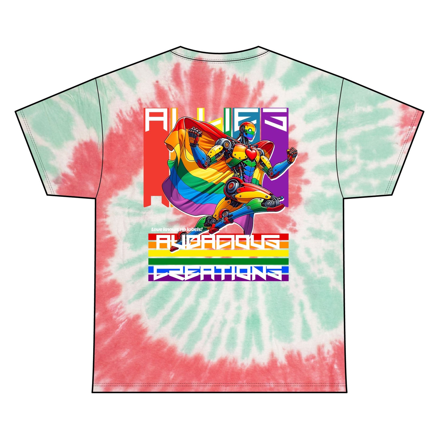 ALLIES LGTBQIA TIE DYE SHIRT (UNISEX)