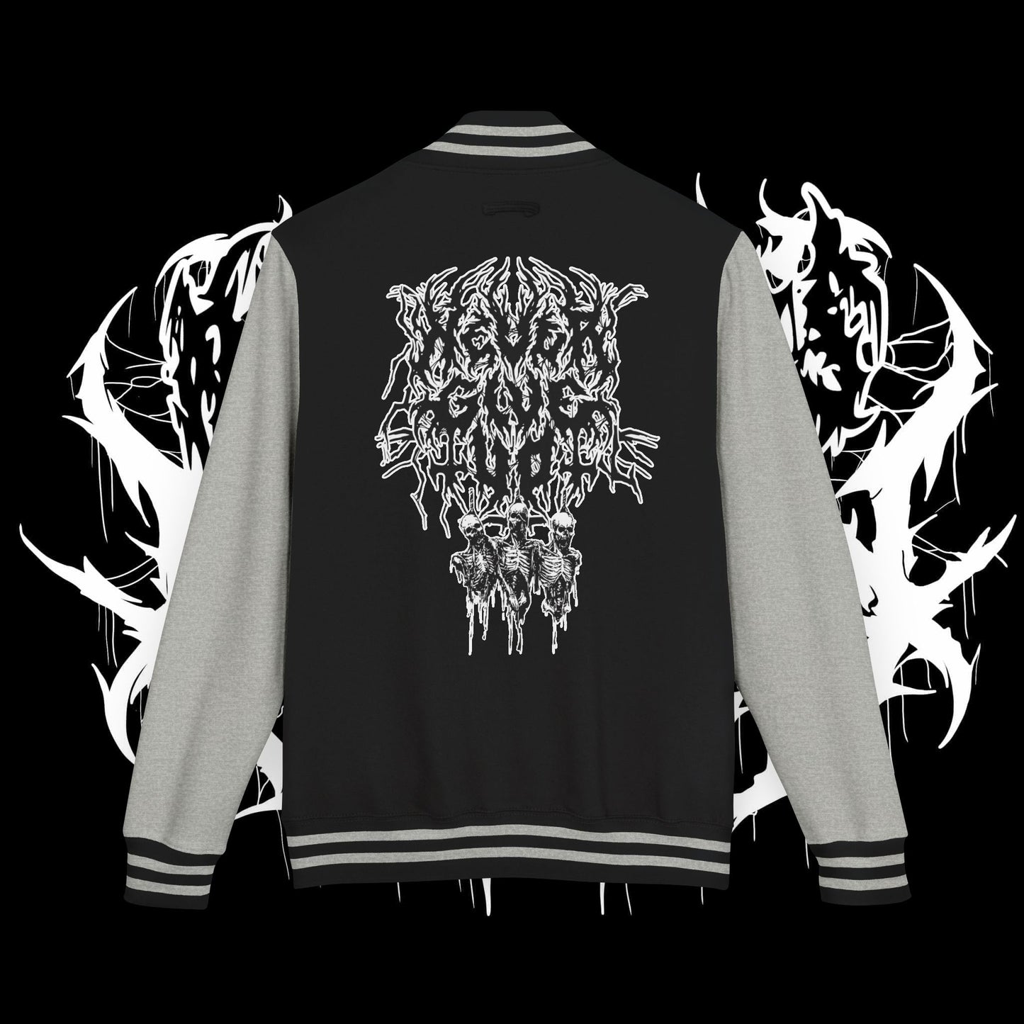 Never Give Up Letterman Jacket (UNISEX)