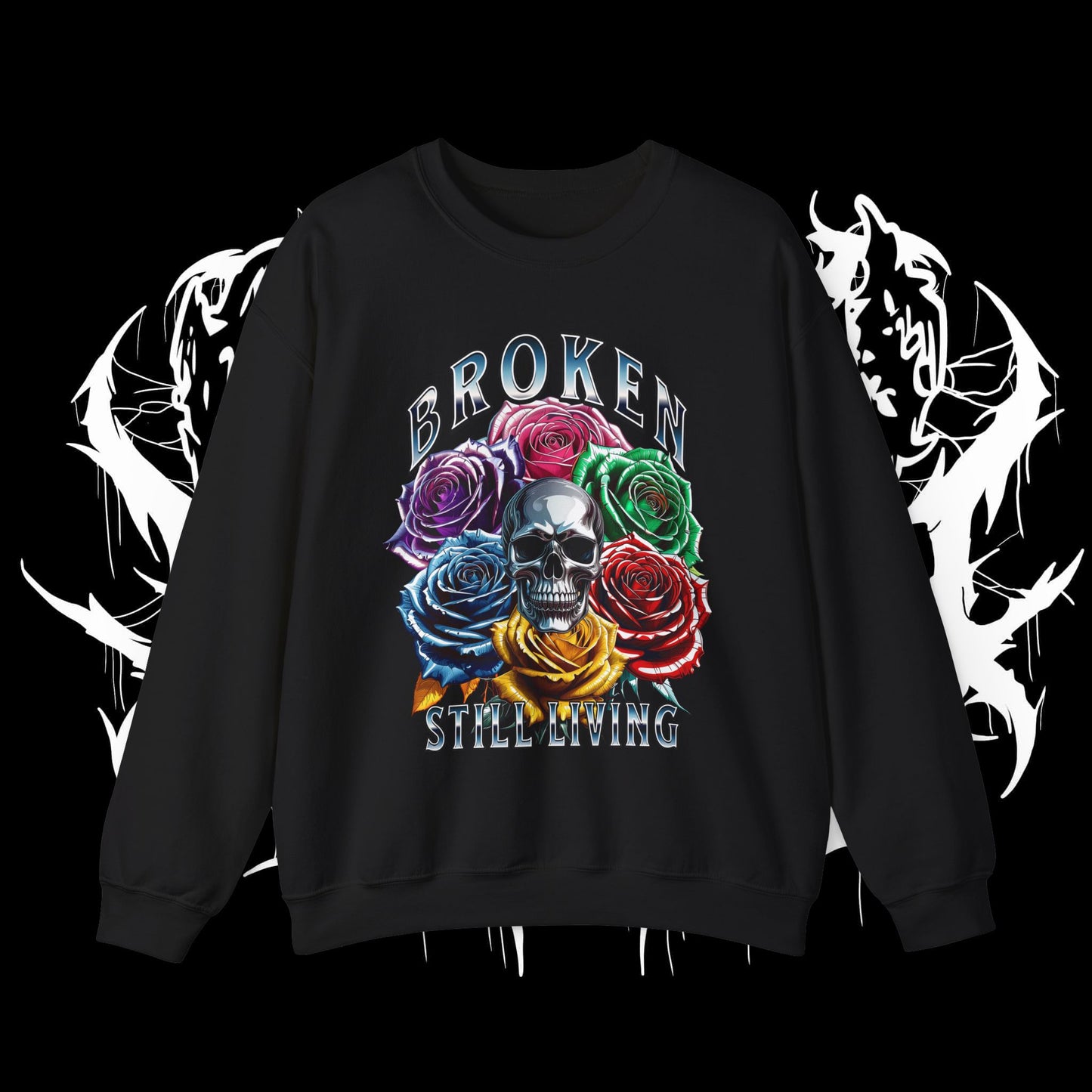 Chrome Roses Heavy Sweartshirt (UNISEX)