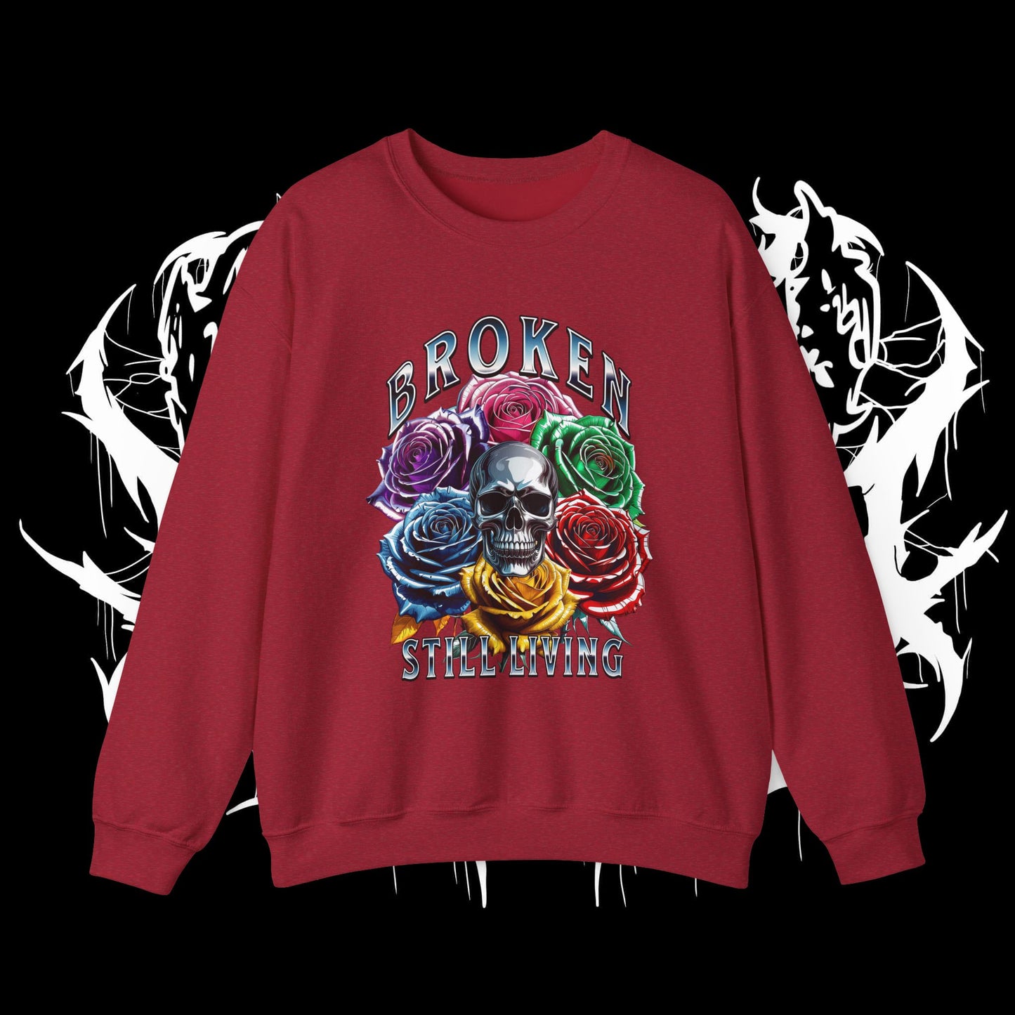 Chrome Roses Heavy Sweartshirt (UNISEX)
