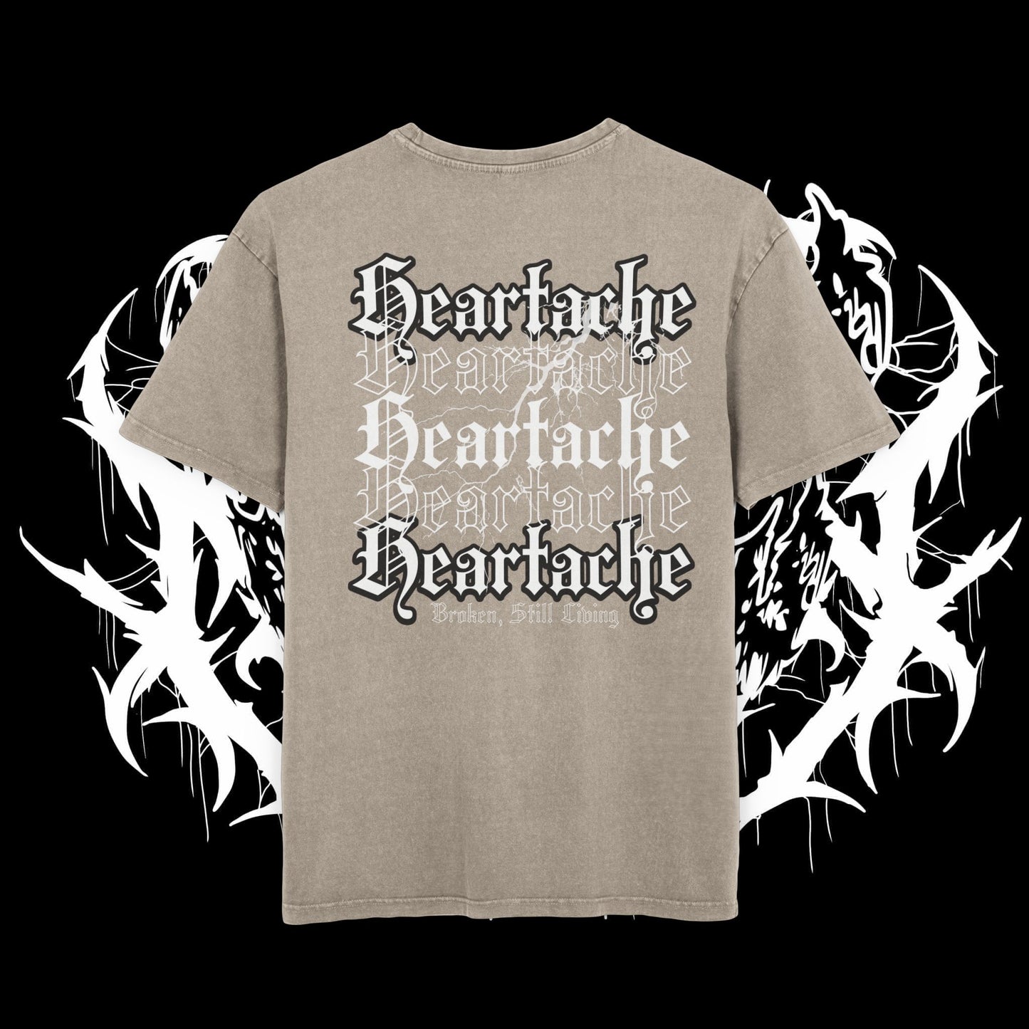 Heartache Acid Washed Oversized T (UNISEX)