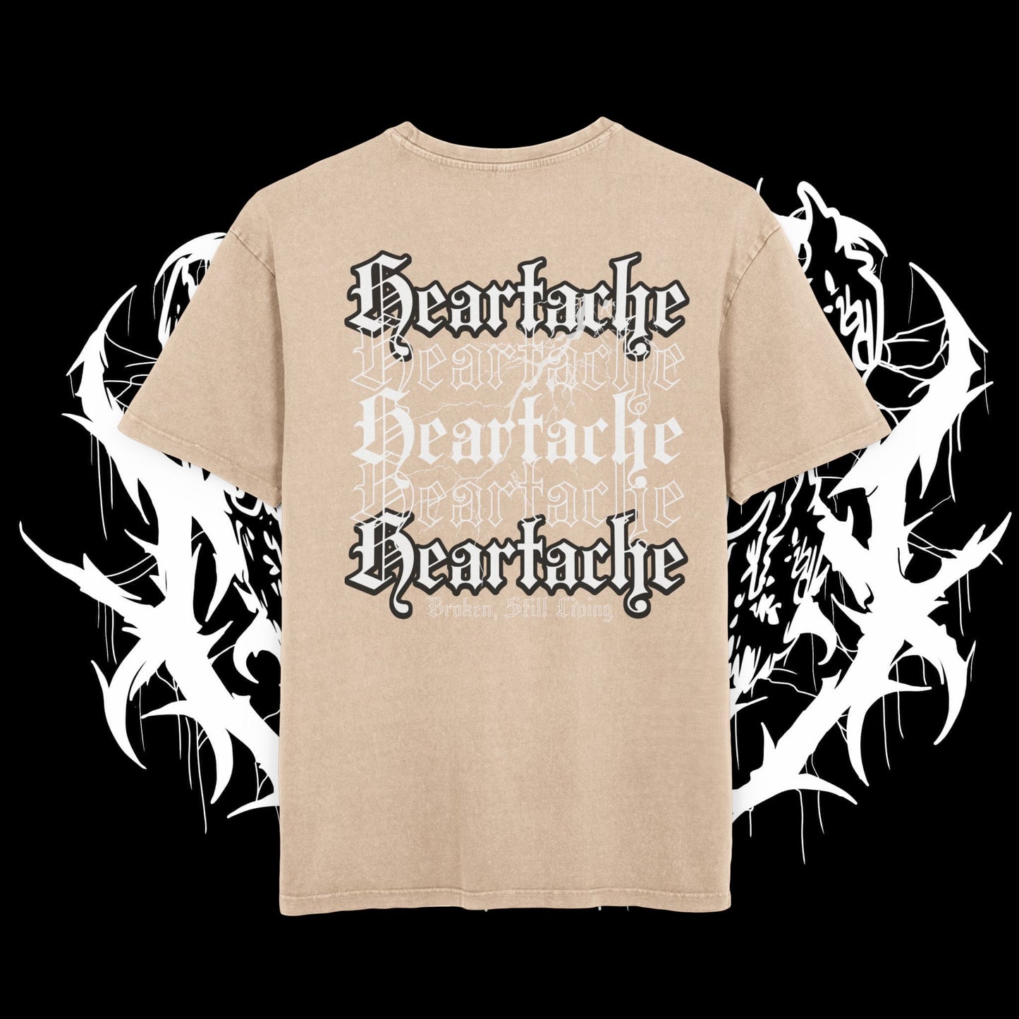 Heartache Acid Washed Oversized T (UNISEX)