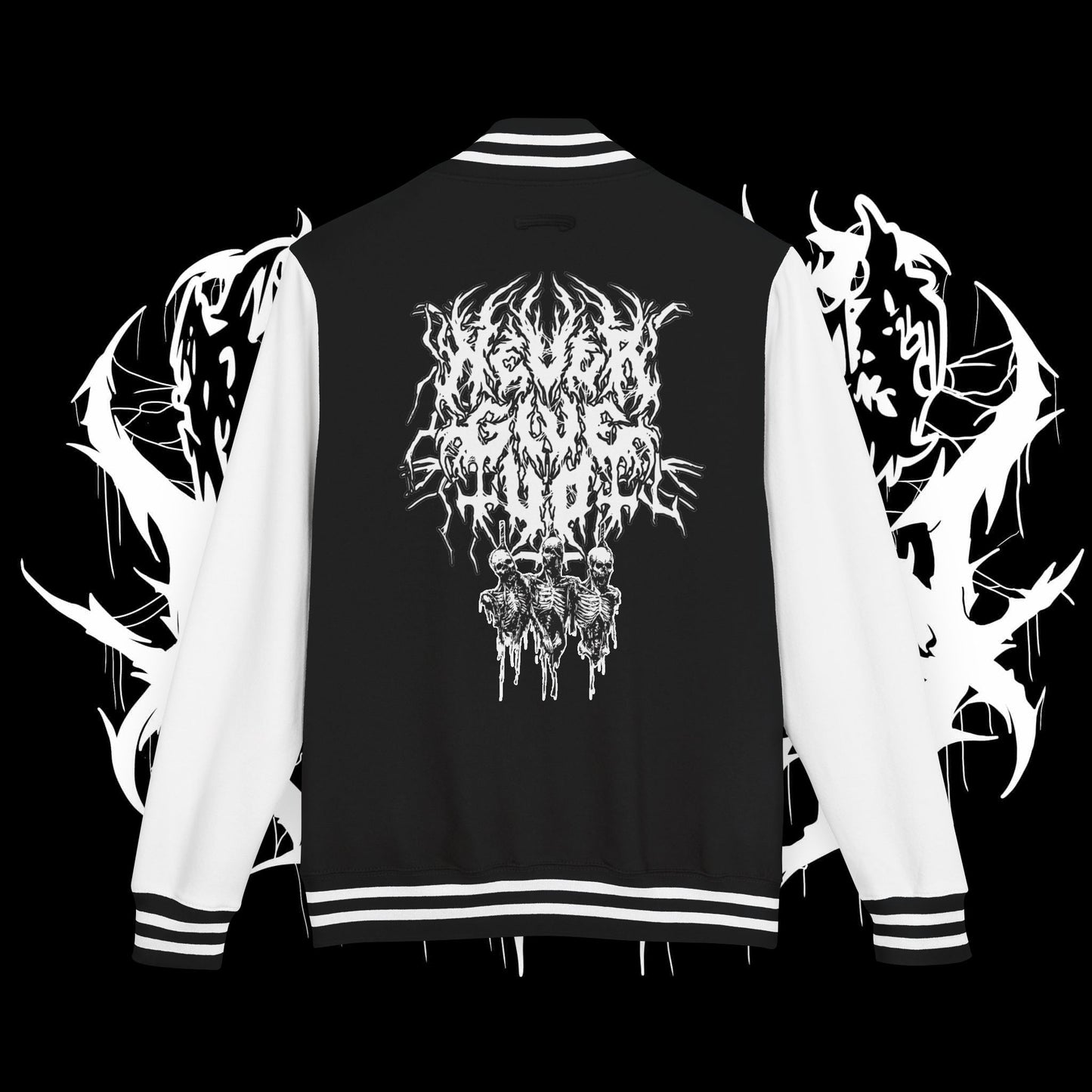 Never Give Up Letterman Jacket (UNISEX)