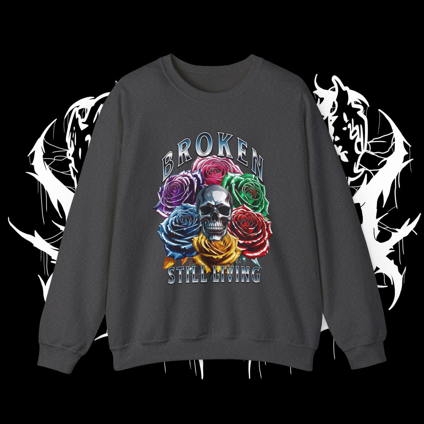 Chrome Roses Heavy Sweartshirt (UNISEX)