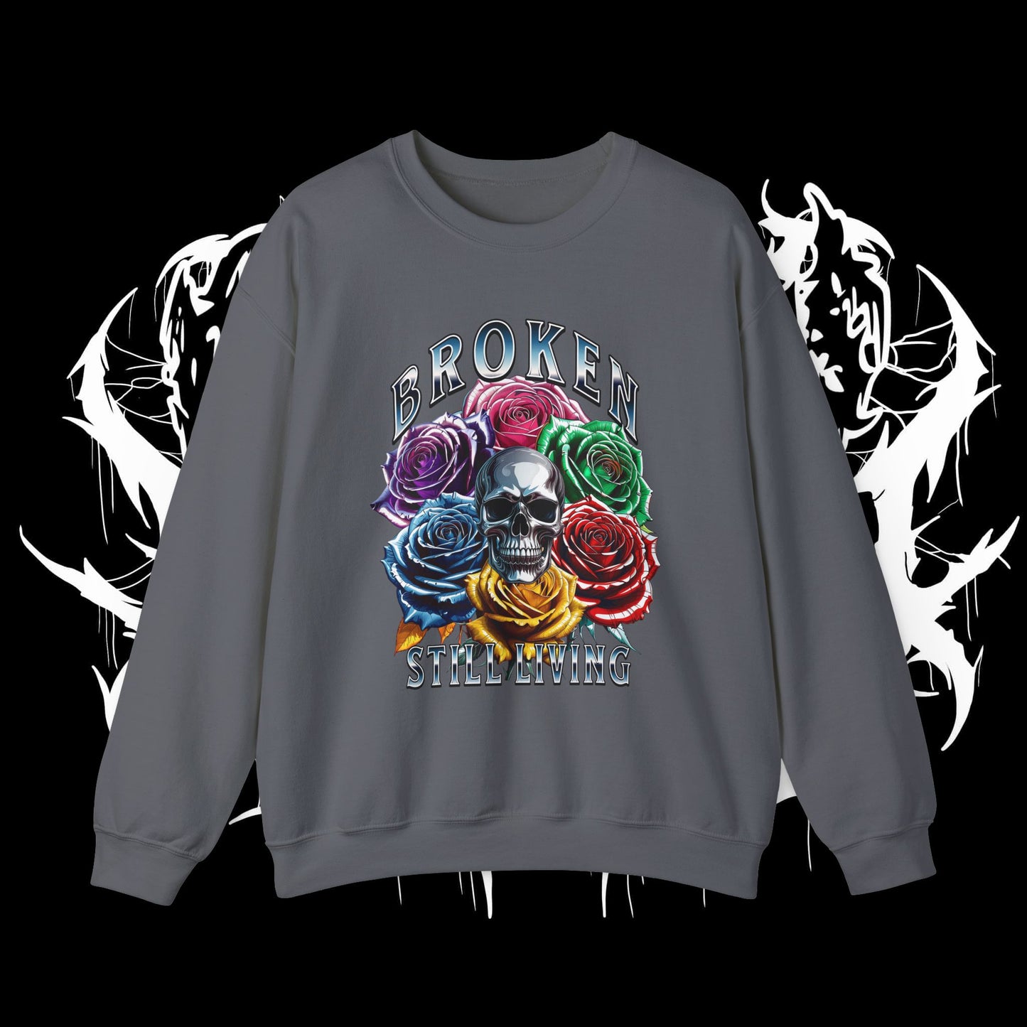 Chrome Roses Heavy Sweartshirt (UNISEX)