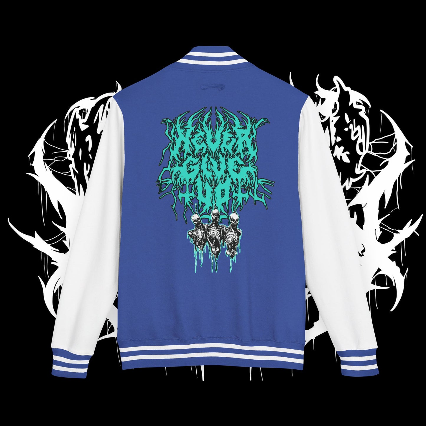 Never Give Up Letterman Jacket (UNISEX)