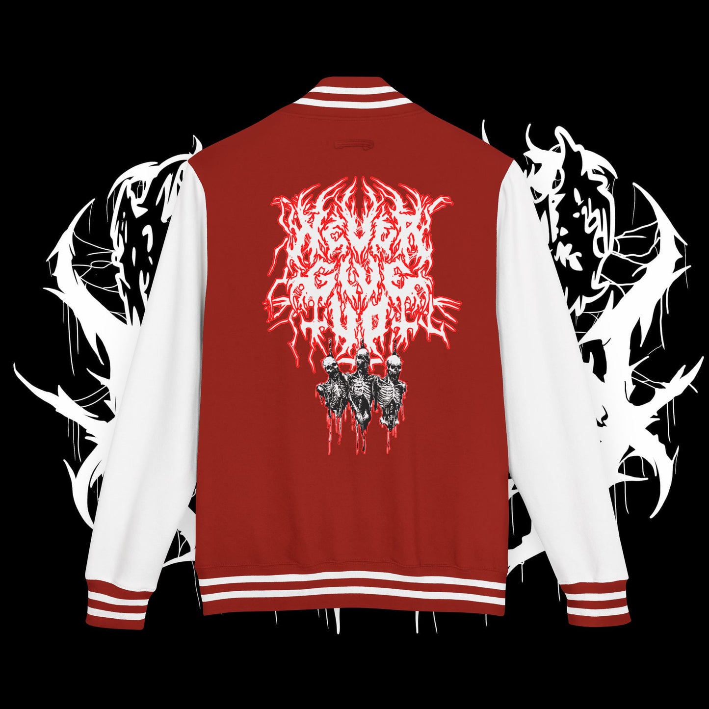 Never Give Up Letterman Jacket (UNISEX)