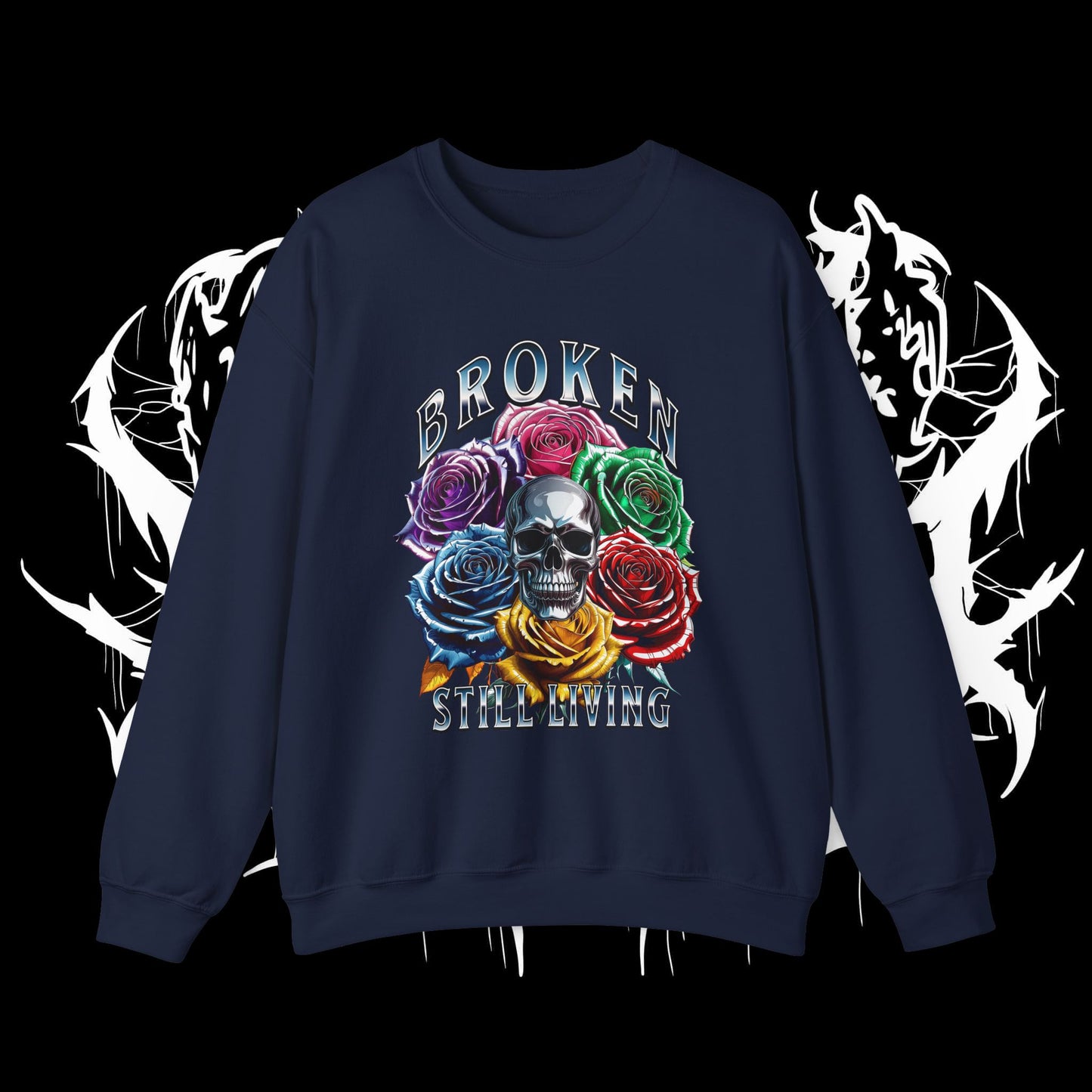 Chrome Roses Heavy Sweartshirt (UNISEX)