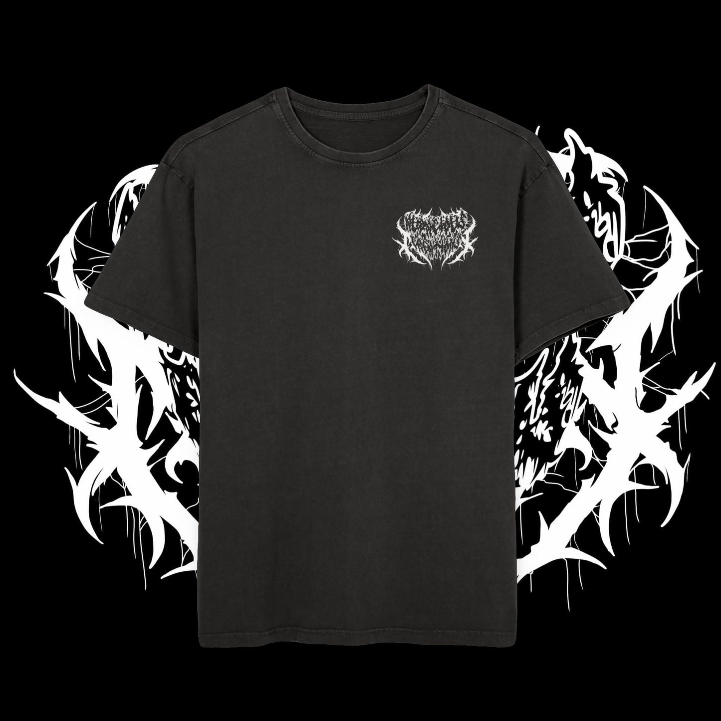 Heartache Acid Washed Oversized T (UNISEX)