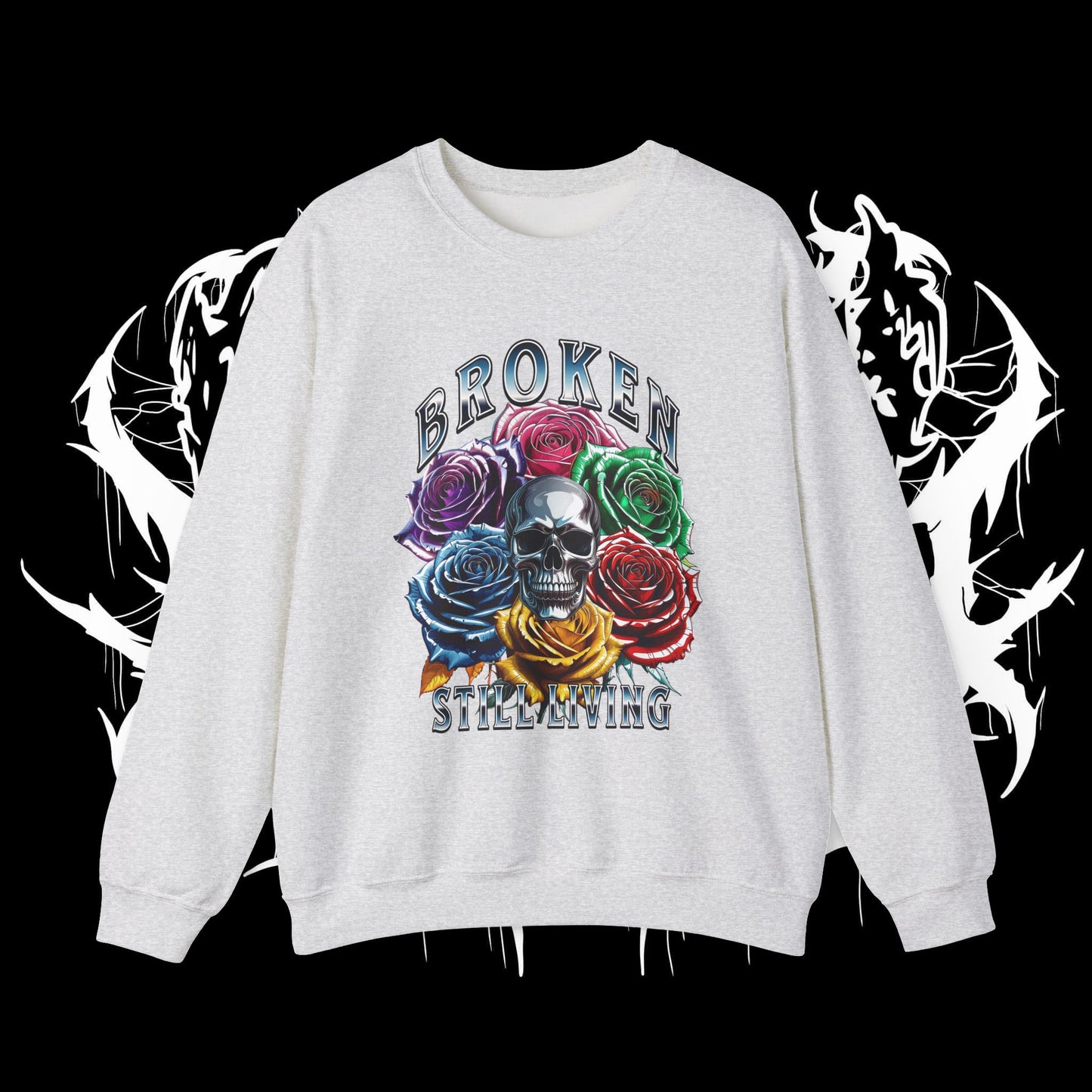 Chrome Roses Heavy Sweartshirt (UNISEX)