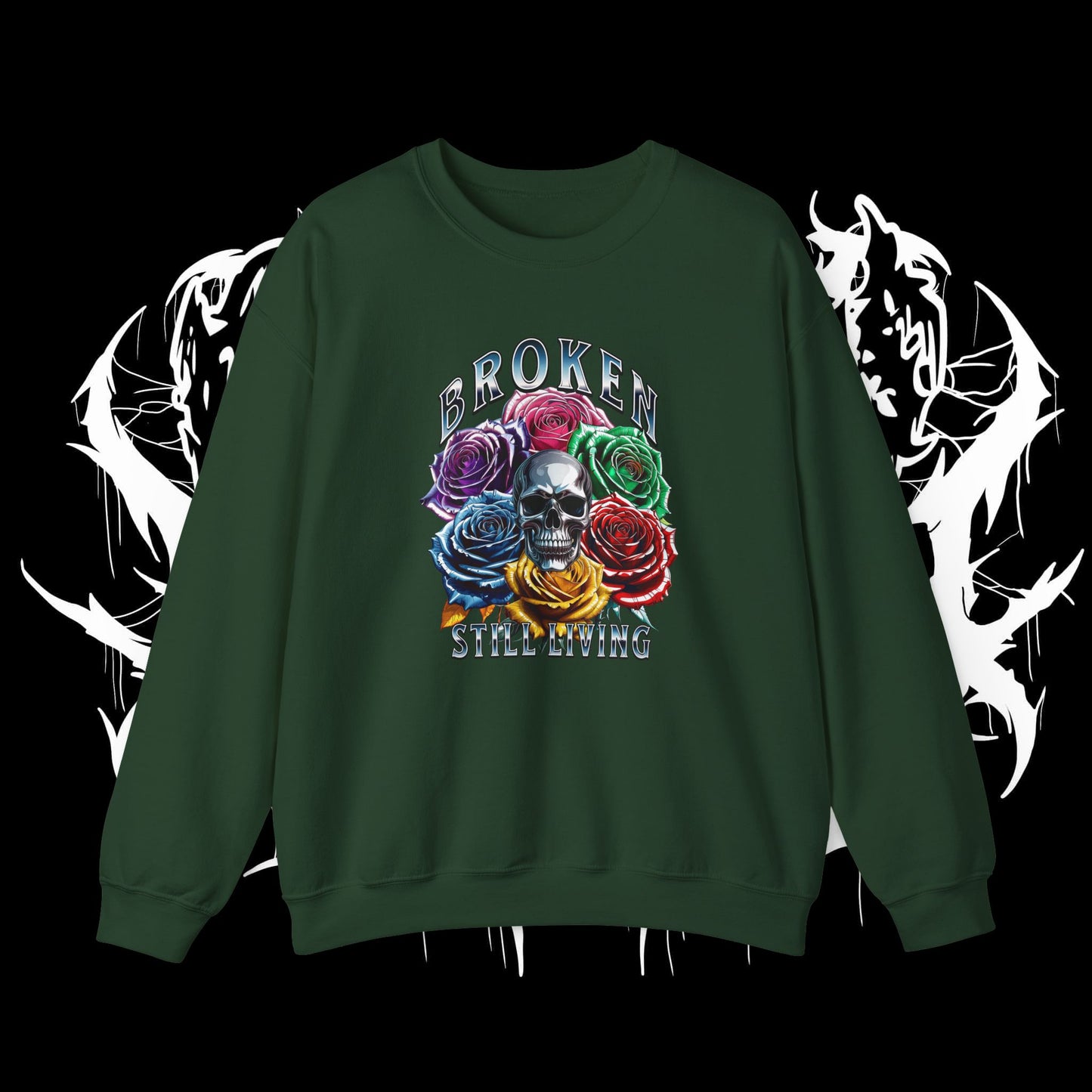 Chrome Roses Heavy Sweartshirt (UNISEX)