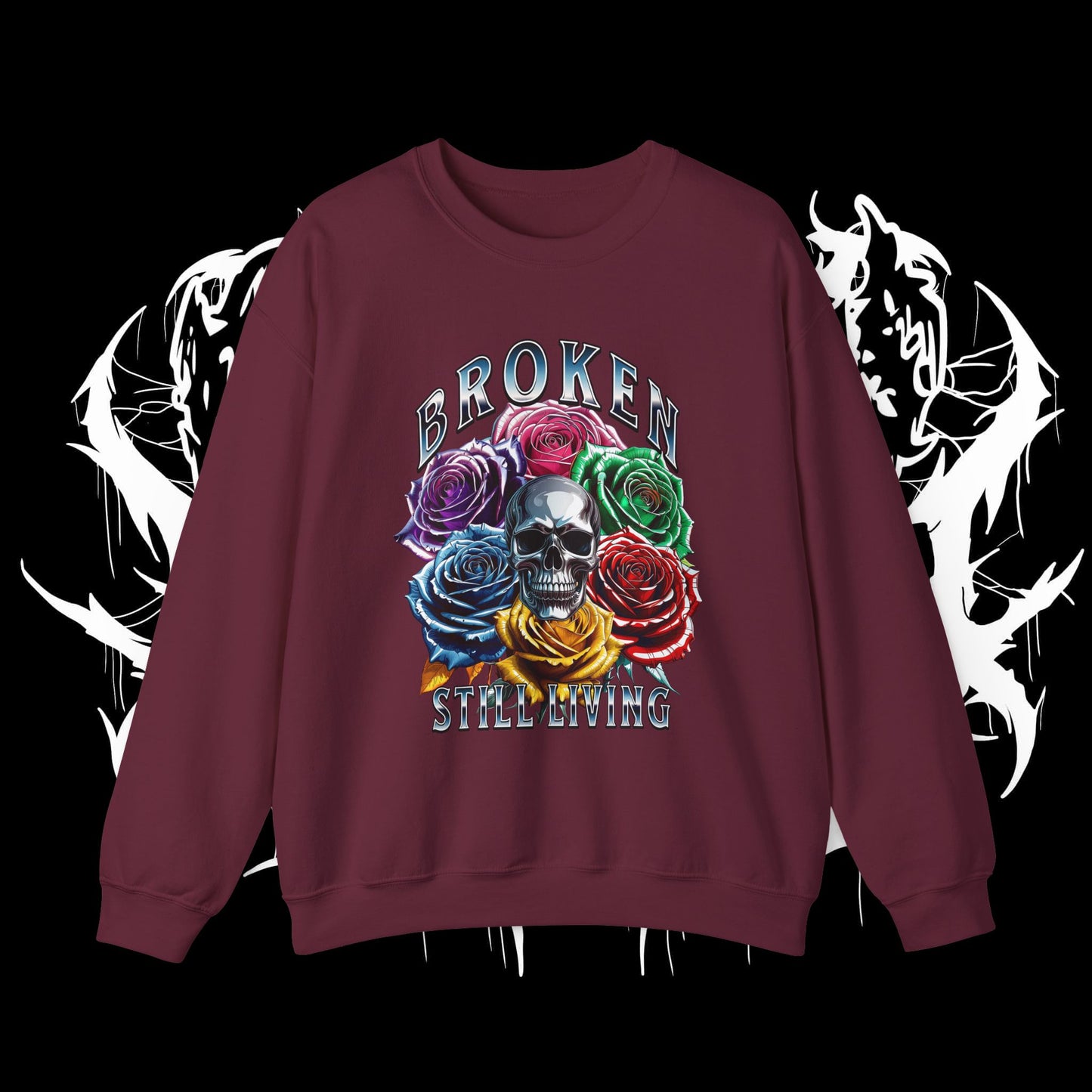 Chrome Roses Heavy Sweartshirt (UNISEX)