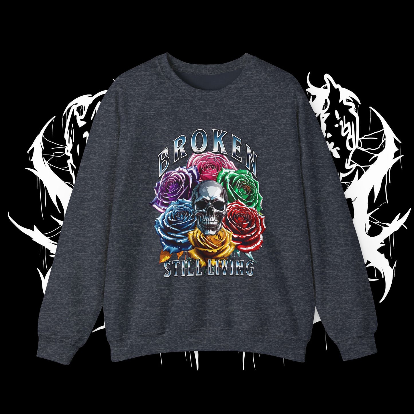 Chrome Roses Heavy Sweartshirt (UNISEX)