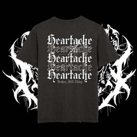 Heartache Acid Washed Oversized T (UNISEX)