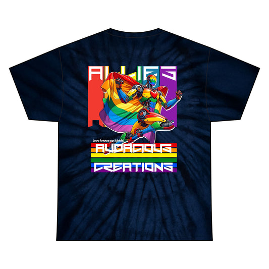 ALLIES LGTBQIA TIE DYE SHIRT (UNISEX)
